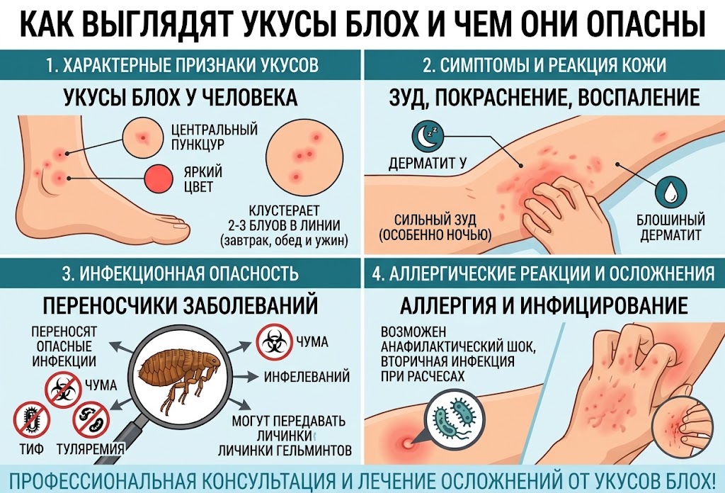 Укусы блох