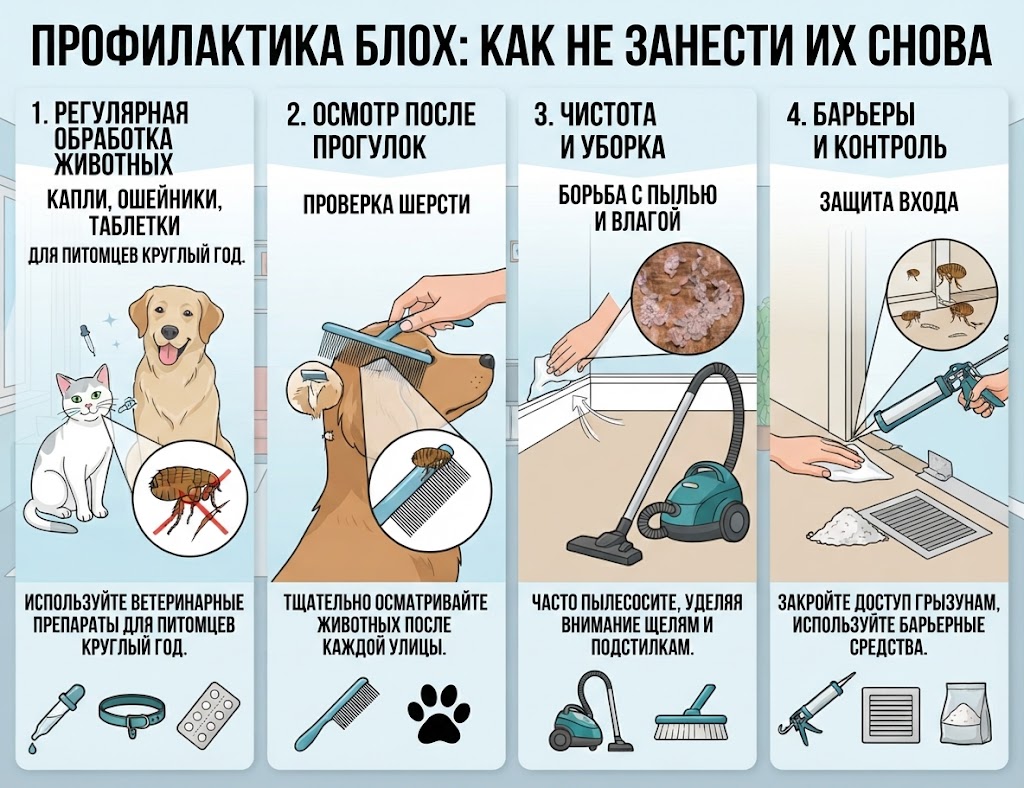Профилактика блох
