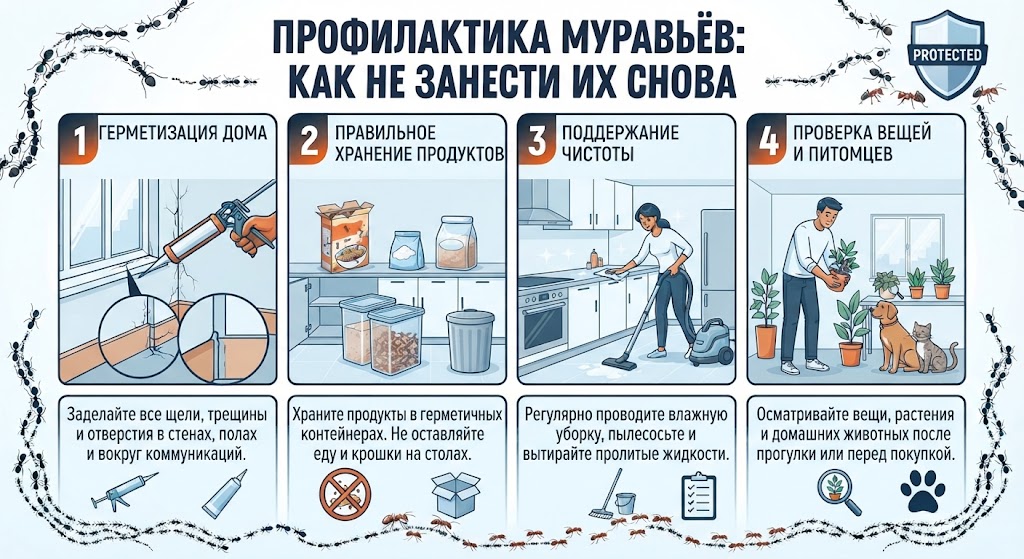 Профилактика муравьёв