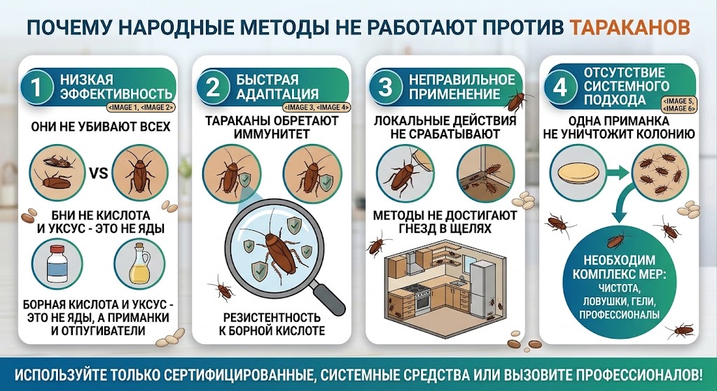 Народные методы от тараканов