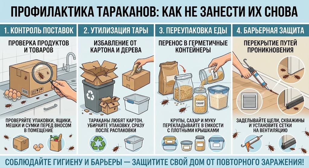Профилактика тараканов