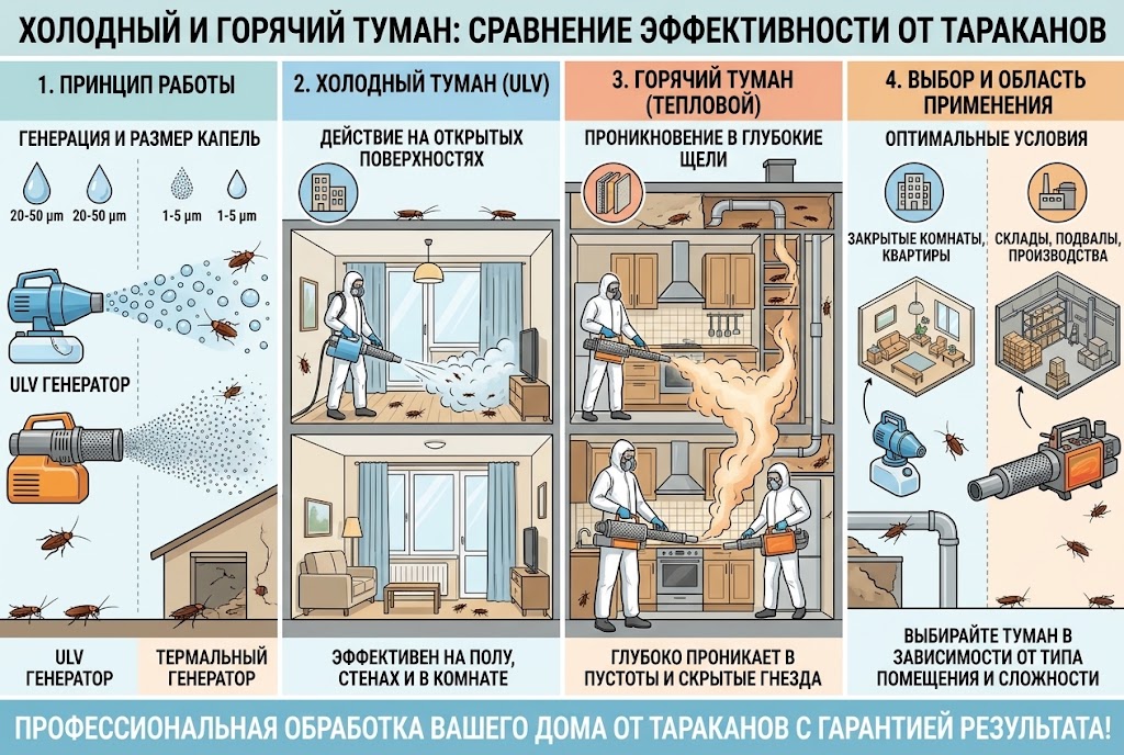 Обработка от тараканов